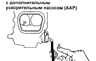 в) Освободите шланг ААР и убедитесь, что топливо…