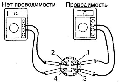 б) проверьте отсутствие проводимости между…
