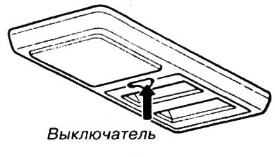 Лампочка для чтения (автомобиль с люком)
