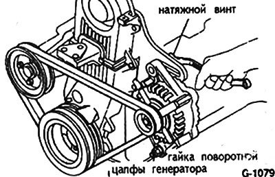 Рав 4 ремень генератора схема