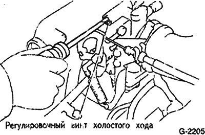Если число оборотов холостого хода отличается от…