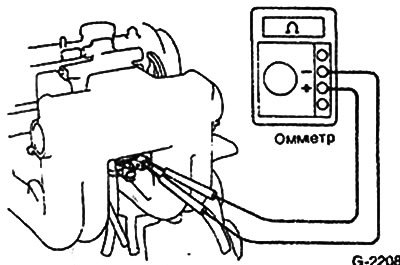 Подключить омметр и измерить сопротивление…
