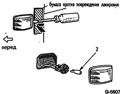 Автомобили с 5/87 г. выпуска: Снять, поддев…