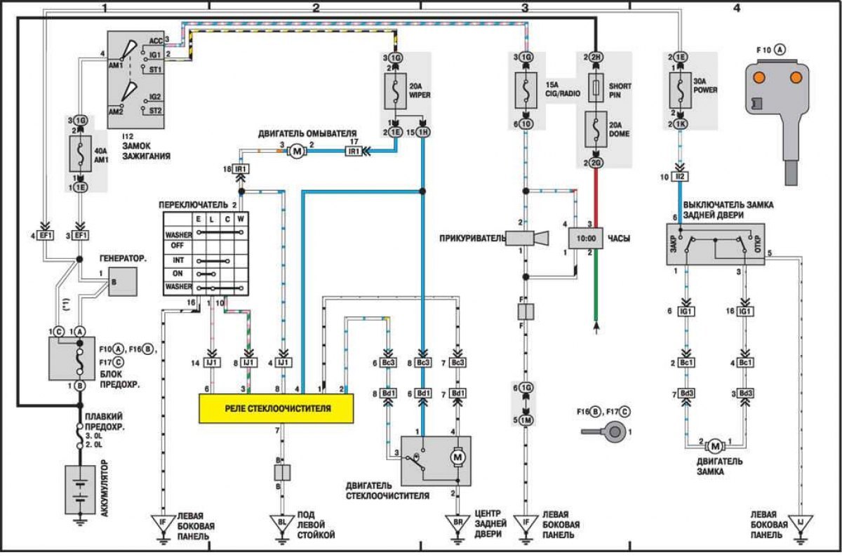 Схемы камри. Схема электрооборудования Toyota Camry sv40. Схема электрооборудования Камри 40. Тойота Авенсис схема центрального замка. Тойота Камри 40 электрическая схема.