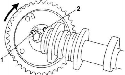 Рис. 2.145. Правильное положение звездочки VVT-i:…