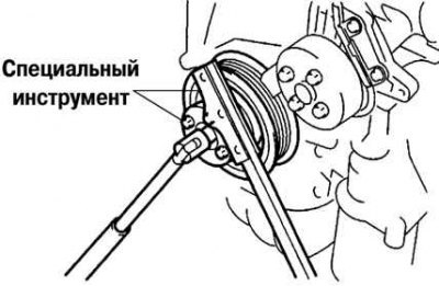 Рис. 2.169. Установка шкива коленчатого вала