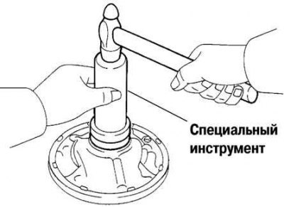 Рис. 3.120. Запрессовка нового сальника насоса