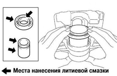 Рис. 6.44. Установка уплотнения в поршень