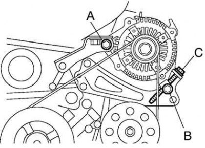 Снятие генератора тойота камри 50