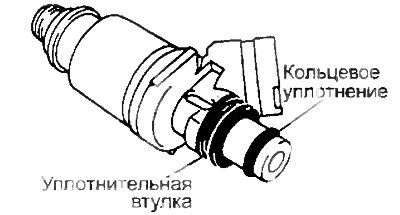 д) Снимите кольцевое уплотнение и уплотнительную…