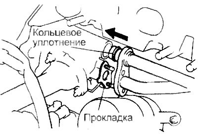г) Подсоедините перепускную трубку охлаждающей…