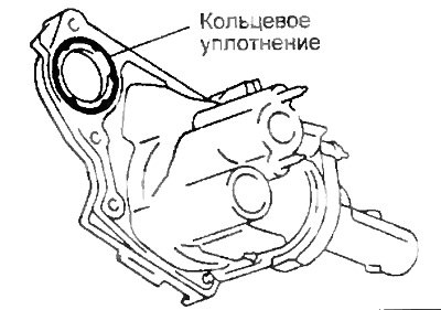 а) Установите новое кольцевое уплотнение на…