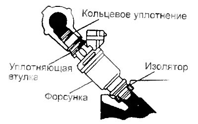 5. Соедините Форсунку с топливным коллектором и…