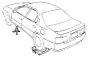 Проверка углов поворота задних колес (4WS)