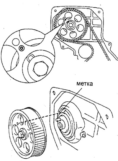 Схема грм 4s fe - 88 фото