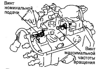 Запломбируйте регулировочные винты максимальной…