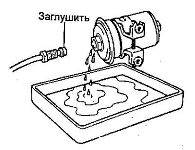 ж) Заглушите соединение резиновой пробкой.