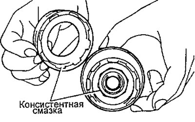 а) Нанесите смазку на эпицикл в местах контакта с…