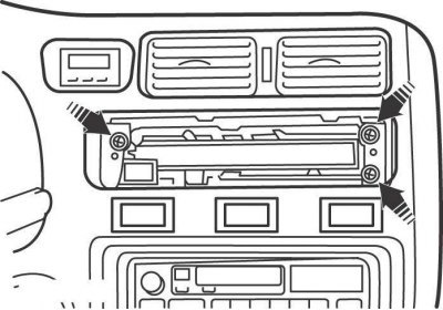 Рис. 4.22. Расположение винтов крепления узла…