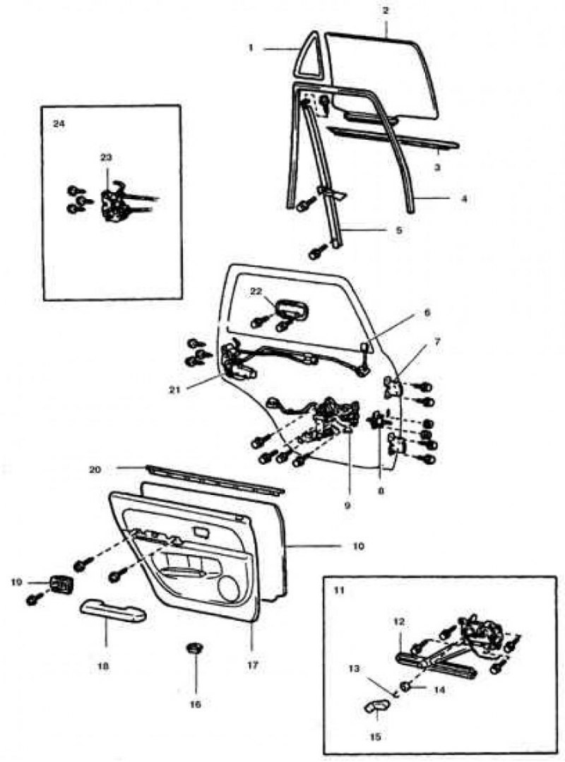 1. Уголок с уплотнителем; 2. Стекло; 3, 20.…