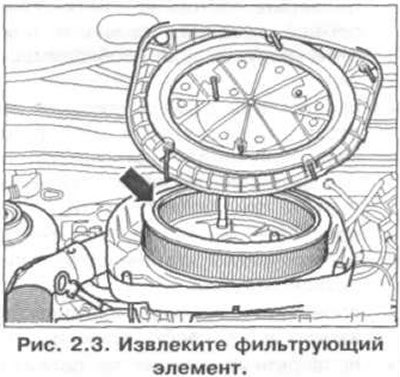 7. Извлеките фильтрующий элемент (рис. 2.3).