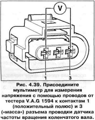 2. Присоедините мультиметр для измерения…