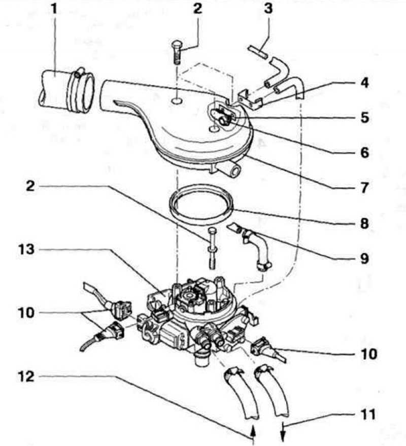 Схема карбюратора пассат б3
