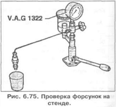 Проверка форсунок проводится на стенде (рис.…