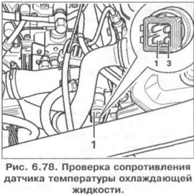 10. Отсоедините разъем проводки от датчика 1…