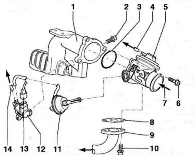 Рис. 7.9 в. Впускной коллектор двигателей AGR,…