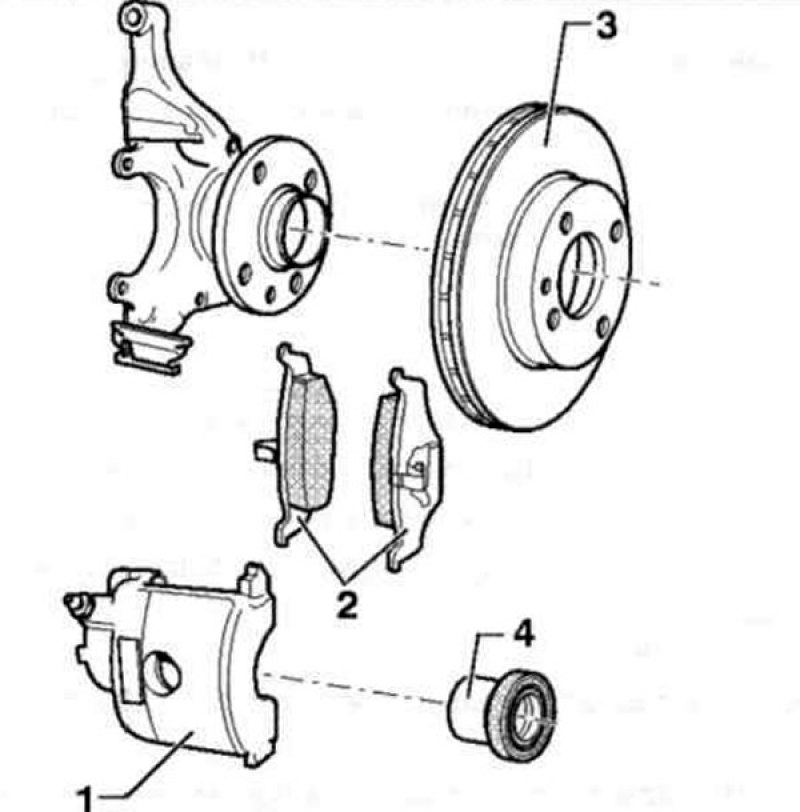 Рис. 11.7. Автомобили с тормозным суппортом VW…