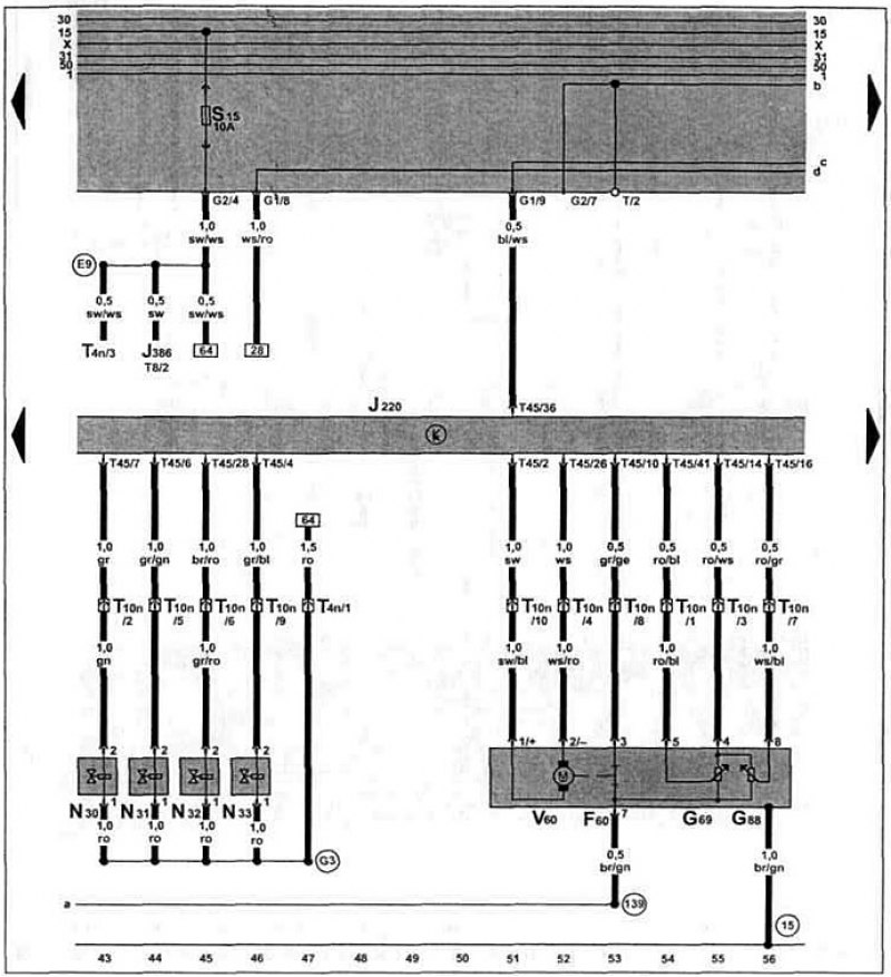 Блок управления системой Motronic, форсунки,…