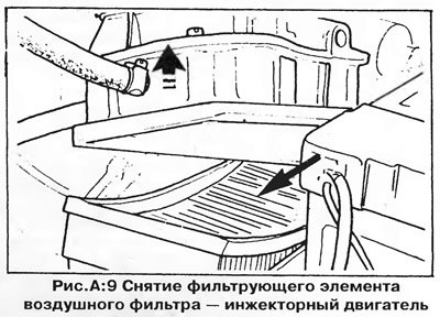 На двигателях 1.5, 1.6 и 1.8 л корпус воздушного…