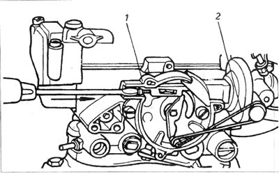 Рис. 3.25. Карбюратор Zenith 2В5: 1 - тяга…