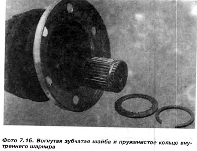 35. Снять вогнутую пружинистую шайбу 7 с полуоси…