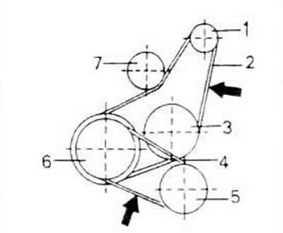 Схема ремня генератора фольксваген гольф 4