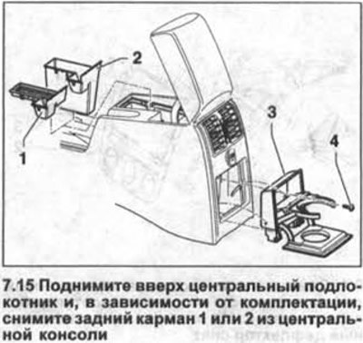 15. Поднимите вверх центральный подлокотник и, в…