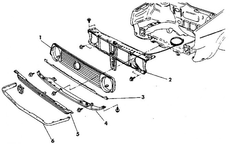 Кузов гольф 2 схема