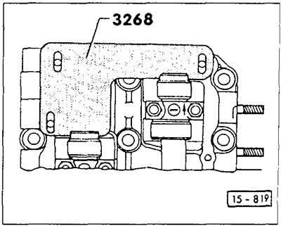 Вставить регулировочную линейку VW-3268 в пазы…