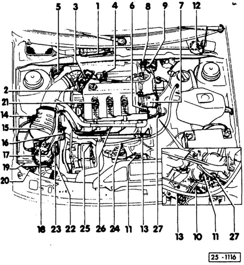1 — блок управления системы KE-Motronic