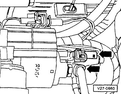 Схема подключения стартера пассат б3