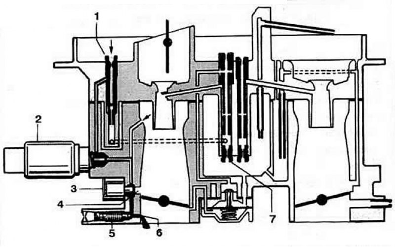 Схема системы холостого хода карбюратора