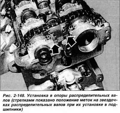 Установить тарелки клапанных пружин, клапанные…