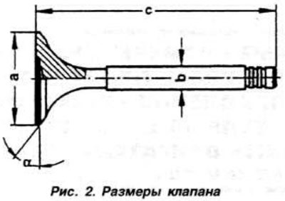 Размеры клапанов представлены на рис. 2 и таблице…
