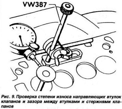Вставить новый клапан в направляющую втулку так,…