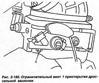 Ослабить контргайку ограничительного винта…