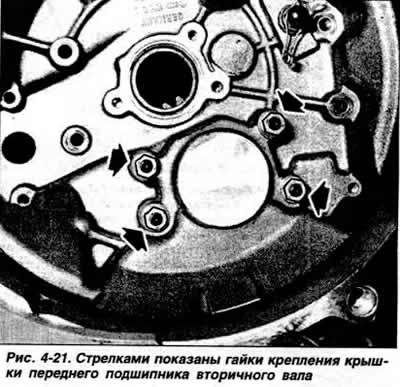 Отвернуть болты крепления картера сцепления к…
