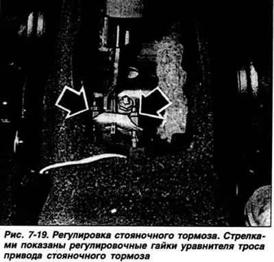 Регулировка стояночного тормоза на барабанных…