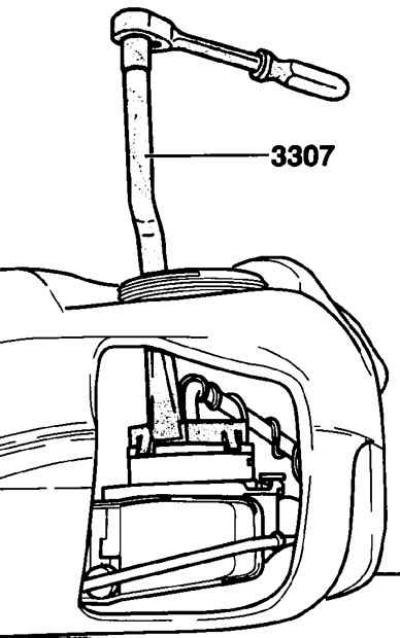 1. Используя специальный инструмент VW-3307,…