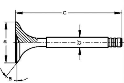 Рис. 2.48. Размеры клапанов